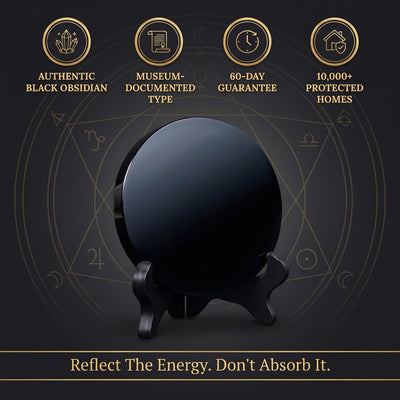 The John Dee Black Mirror — Obsidian Scrying & Protection Mirror