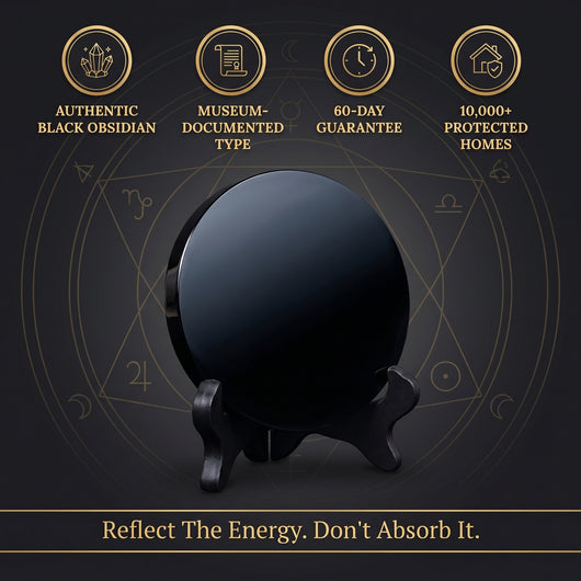 The John Dee Black Mirror — Obsidian Scrying & Protection Mirror