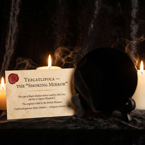 The John Dee Black Mirror — Obsidian Scrying & Protection Mirror
