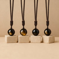'Keiko' Golden Obsidian Pendant