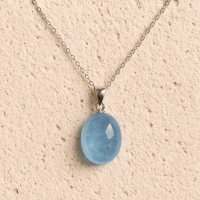 “Deep Calm” Pendant in Aquamarine - SPIRAD