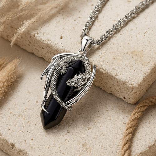 “Dragon” Pendant in Natural Stone