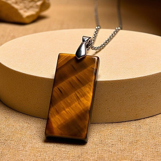 “Elegance & Power” Pendant in Natural Stone - SPIRAD
