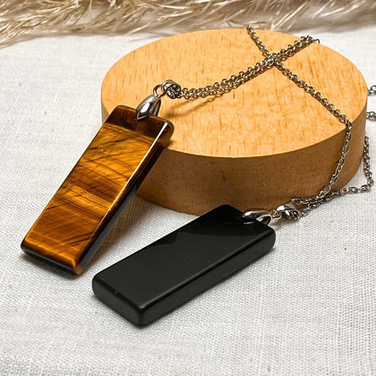 “Elegance & Power” Pendant in Natural Stone - SPIRAD