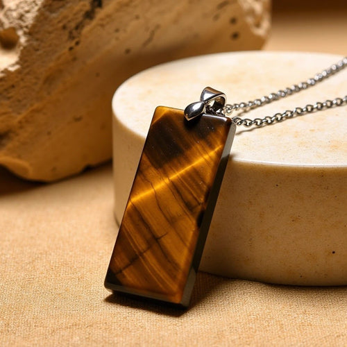 “Elegance & Power” Pendant in Natural Stone