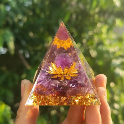 Enchanted Mystique: Orgonite Crystal Energy Lotus Flower - SPIRAD