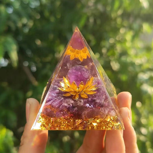 Enchanted Mystique: Orgonite Crystal Energy Lotus Flower - SPIRAD
