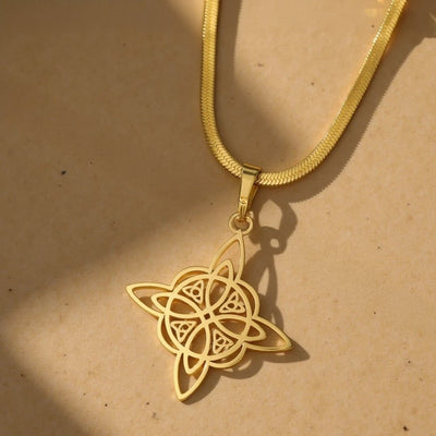 “Eternal Protection” Pendant – Witch’s Knot, Flat Chain - SPIRAD