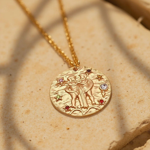Golden Constellation Pendant – Zodiac Signs