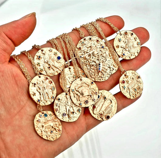 Golden Constellation Pendant – Zodiac Signs - SPIRAD
