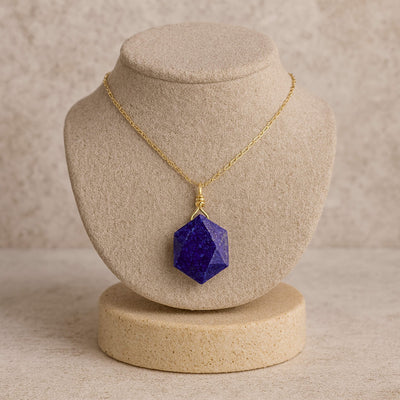 “Guardian Star” Pendant in Lapis Lazuli or Labradorite - SPIRAD
