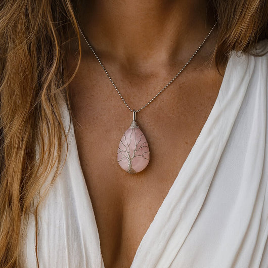 Healing Tree Pendant in Natural Stone - SPIRAD