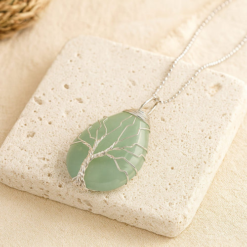Healing Tree Pendant in Natural Stone