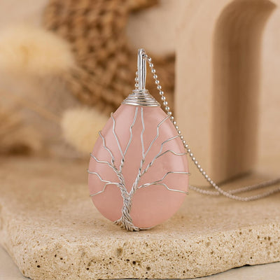 Healing Tree Pendant in Natural Stone - SPIRAD