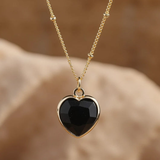 Heart Pendant in Natural Stone - SPIRAD