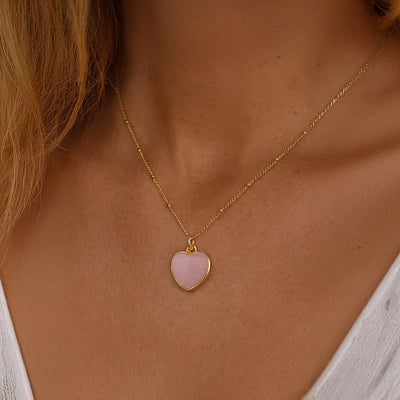Heart Pendant in Natural Stone - SPIRAD