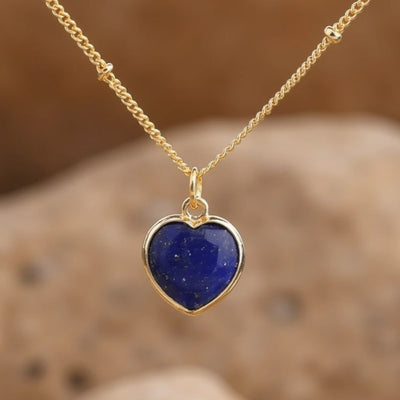 Heart Pendant in Natural Stone - SPIRAD