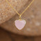 Heart Pendant in Natural Stone