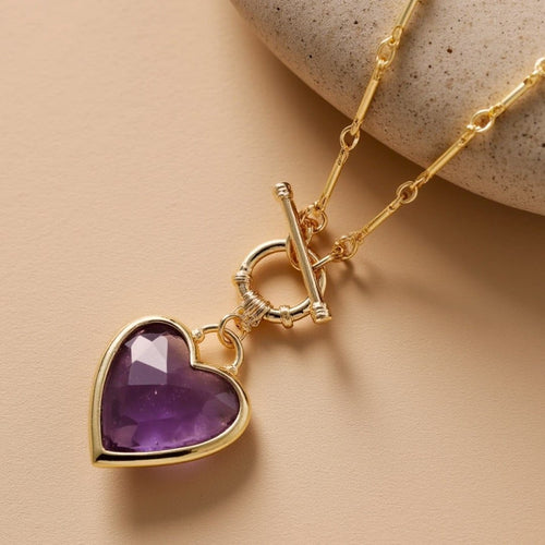 “Heart Serenity” Pendant in Natural Stones