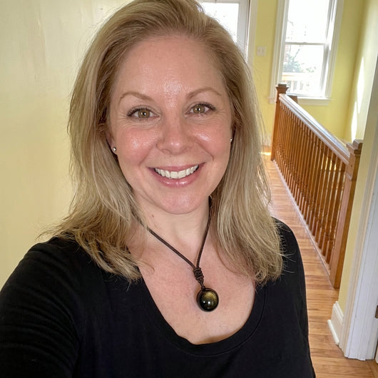 'Keiko' Golden Obsidian Pendant