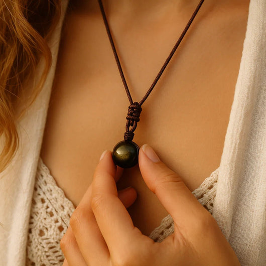 'Keiko' Golden Obsidian Pendant - SPIRAD