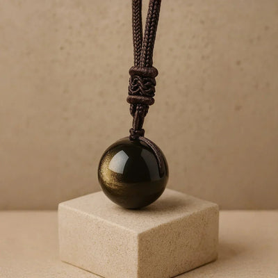 Keiko Golden Obsidian Pendant - SPIRAD