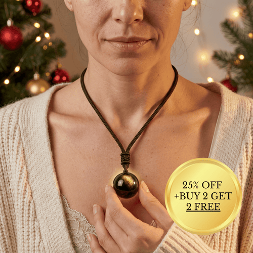 “Keiko” Golden Obsidian Pendant