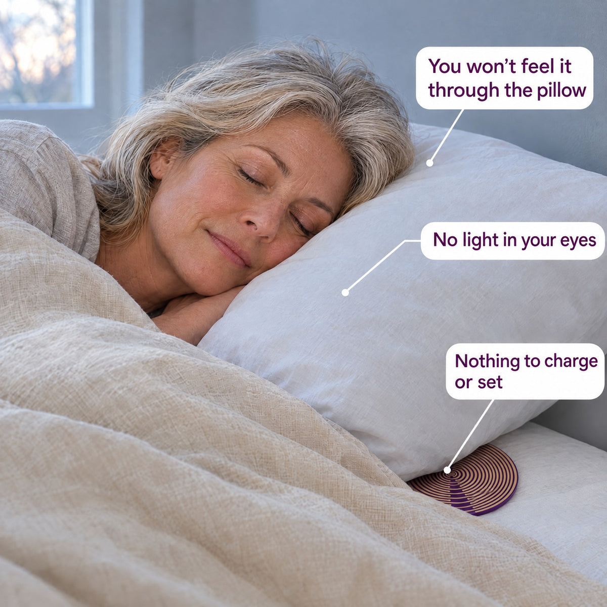 You won’t feel it through the pillow