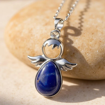 Little Angel Pendant with Natural Stone - SPIRAD
