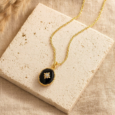 “Nocturnal Mystery” Pendant in Black Agate - SPIRAD