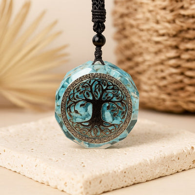 Orgonite Pendant “Anahata” in Turquoise - SPIRAD