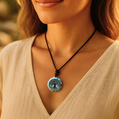 Orgonite Pendant “Anahata” in Turquoise - SPIRAD