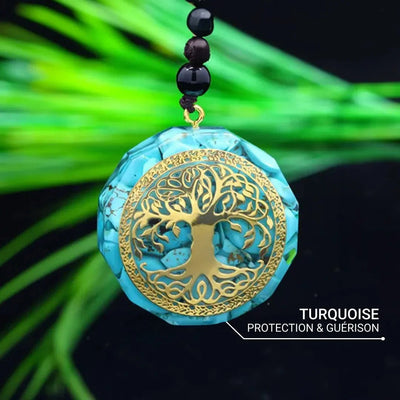Orgonite Pendant “Anahata” in Turquoise - SPIRAD