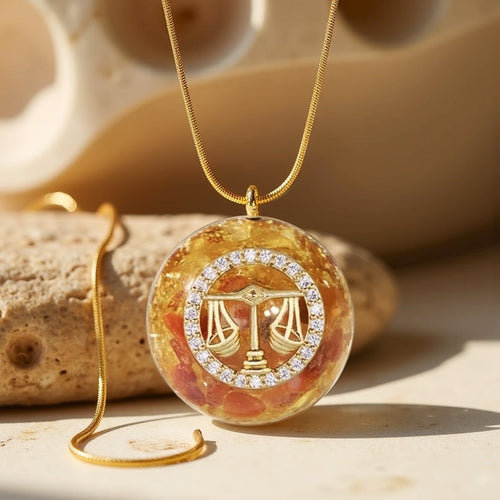 Orgonite Pendant “Astrological Sign” in Natural Stone
