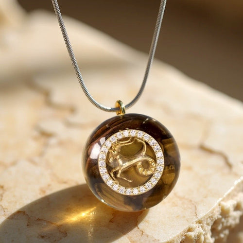 Orgonite Pendant “Astrological Sign” in Natural Stone