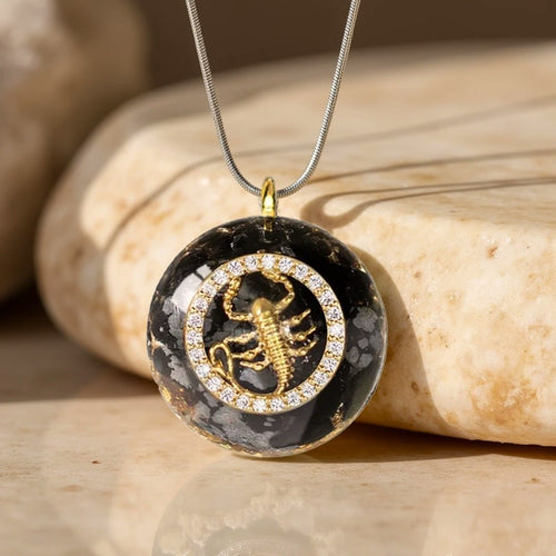 Orgonite Pendant “Astrological Sign” in Natural Stone