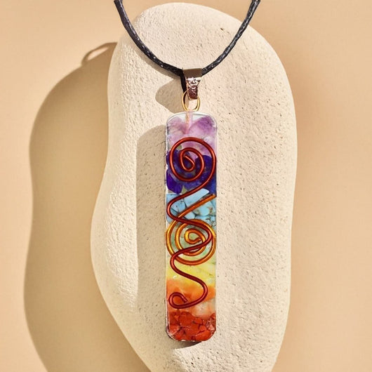 Orgonite Pendant “Harmony of the 7 Chakras” - SPIRAD