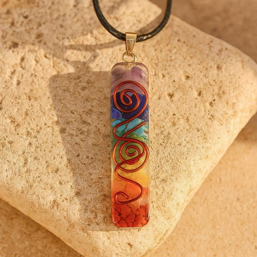 Orgonite Pendant “Harmony of the 7 Chakras” - SPIRAD