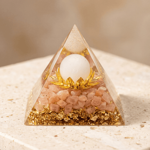 Orgonite Pyramid Rose Quartz Eternal Love
