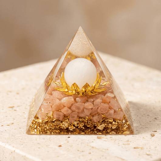 Orgonite Pyramid Rose Quartz Eternal Love - SPIRAD