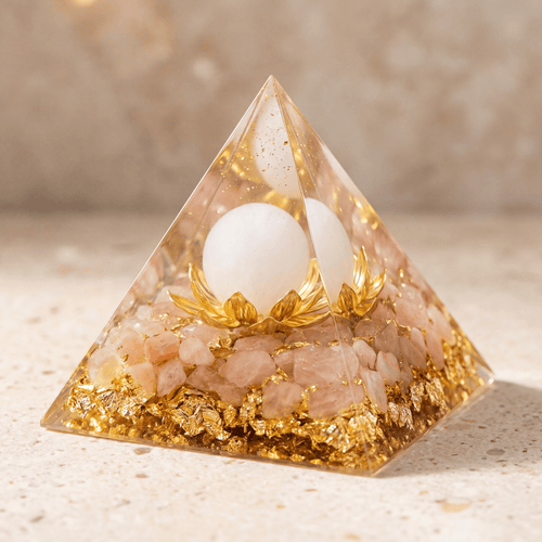 Orgonite Pyramid Rose Quartz Eternal Love