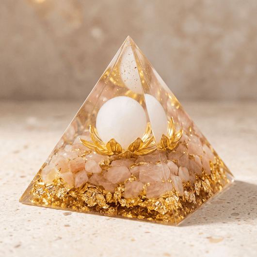 Orgonite Pyramid Rose Quartz Eternal Love - SPIRAD