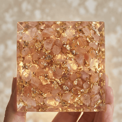 Orgonite Pyramid Rose Quartz Eternal Love - SPIRAD