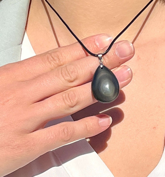 Pendant in Celestial Eye Obsidian - SPIRAD