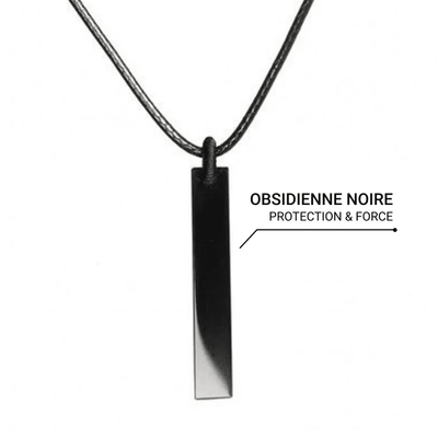 “Protection” Pendant in Black Obsidian - SPIRAD