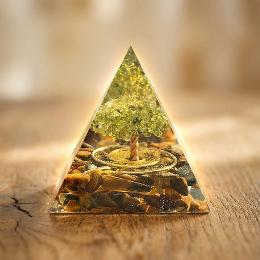 Serena "Tree of Life" Orgonite Pyramid - SPIRAD