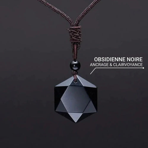 “Star” Pendant in Black Obsidian