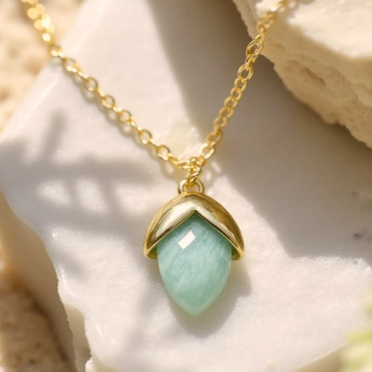 “Tear of Serenity” Pendant in Amazonite - SPIRAD