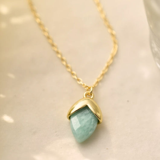 “Tear of Serenity” Pendant in Amazonite - SPIRAD