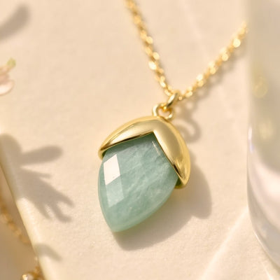“Tear of Serenity” Pendant in Amazonite - SPIRAD